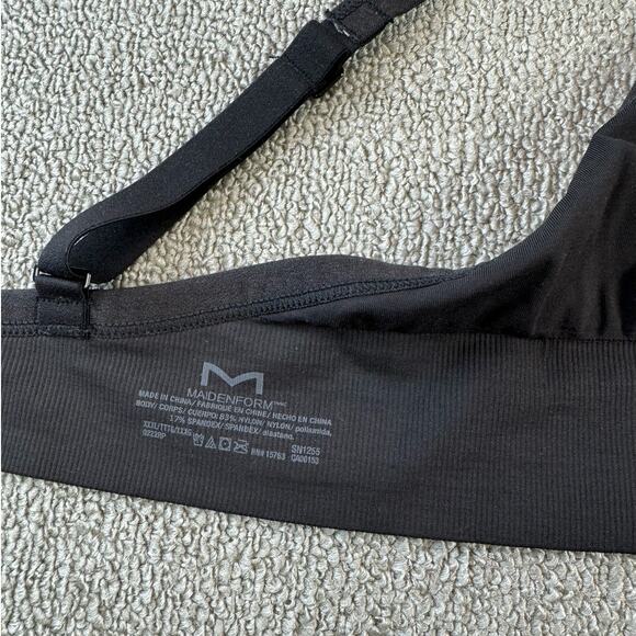NWT Maidenform Camisole Bralette Wire free Black Size XXL - Picture 5 of 6